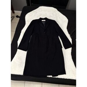 Tahari 2 Piece Blazer Skirt Business Suit Size 14 Striped Attire